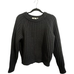 Uniqlo Wool Blend Knit Sweater - Black (Size M)